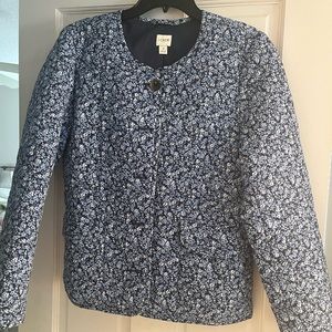 JCrew button down floral jacket